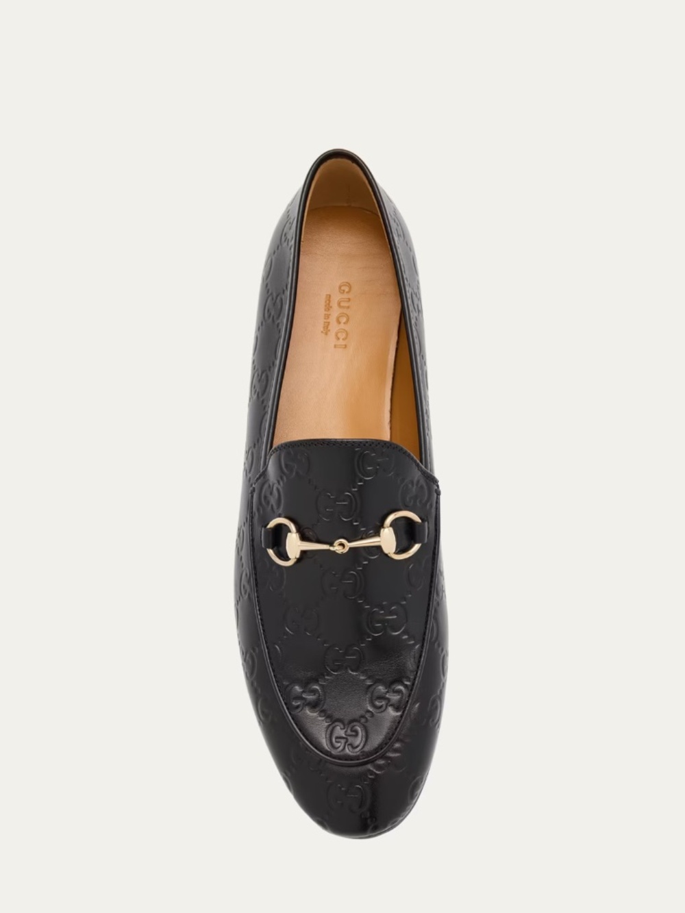 GUCCI Women's Black GG Horsebit Jordaan Loafer Size 8 (US) 786016 AAD6S 1000 NIB